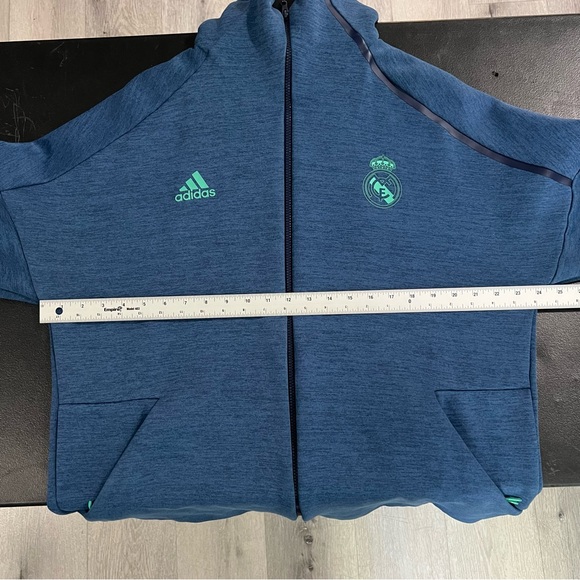 Adidas Real Madrid Champions League ZNE Anthem Jacket Mens XL Blue - Picture 5 of 6